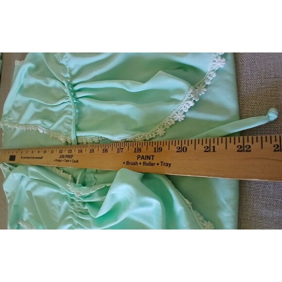 Womens 2-Piece Long Nightgown/Evening Gown 7/8 Short Sleeve Cover Jacket Vintage - Picture 14 of 16